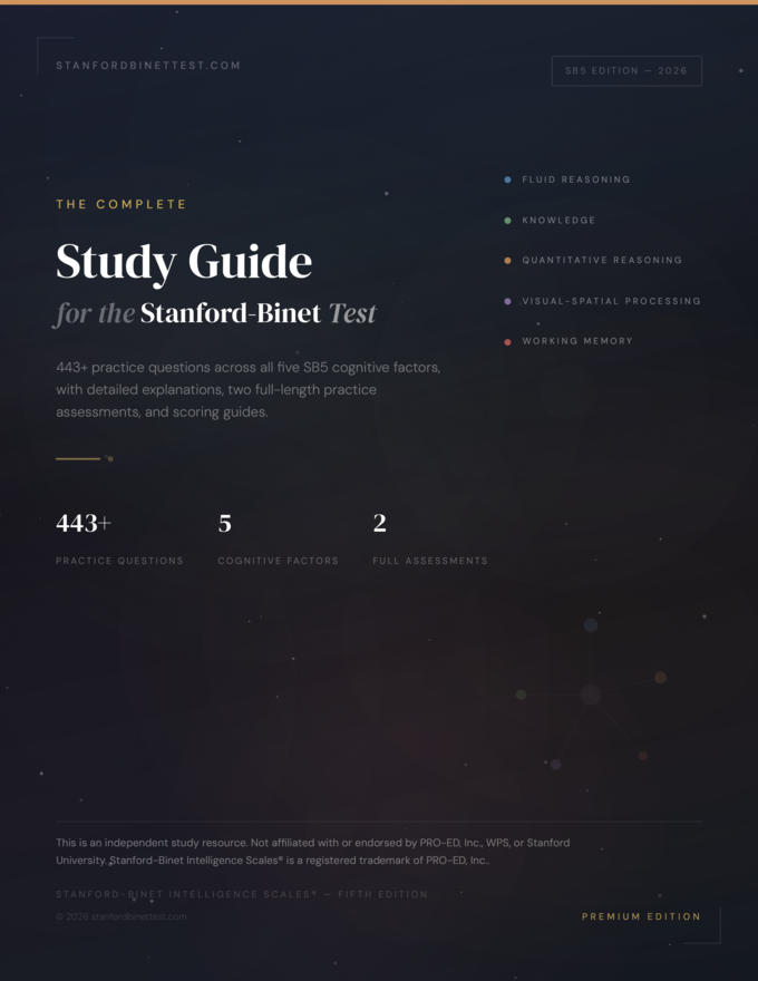 The Complete Study Guide for the Stanford-Binet Test — Premium Edition 2026